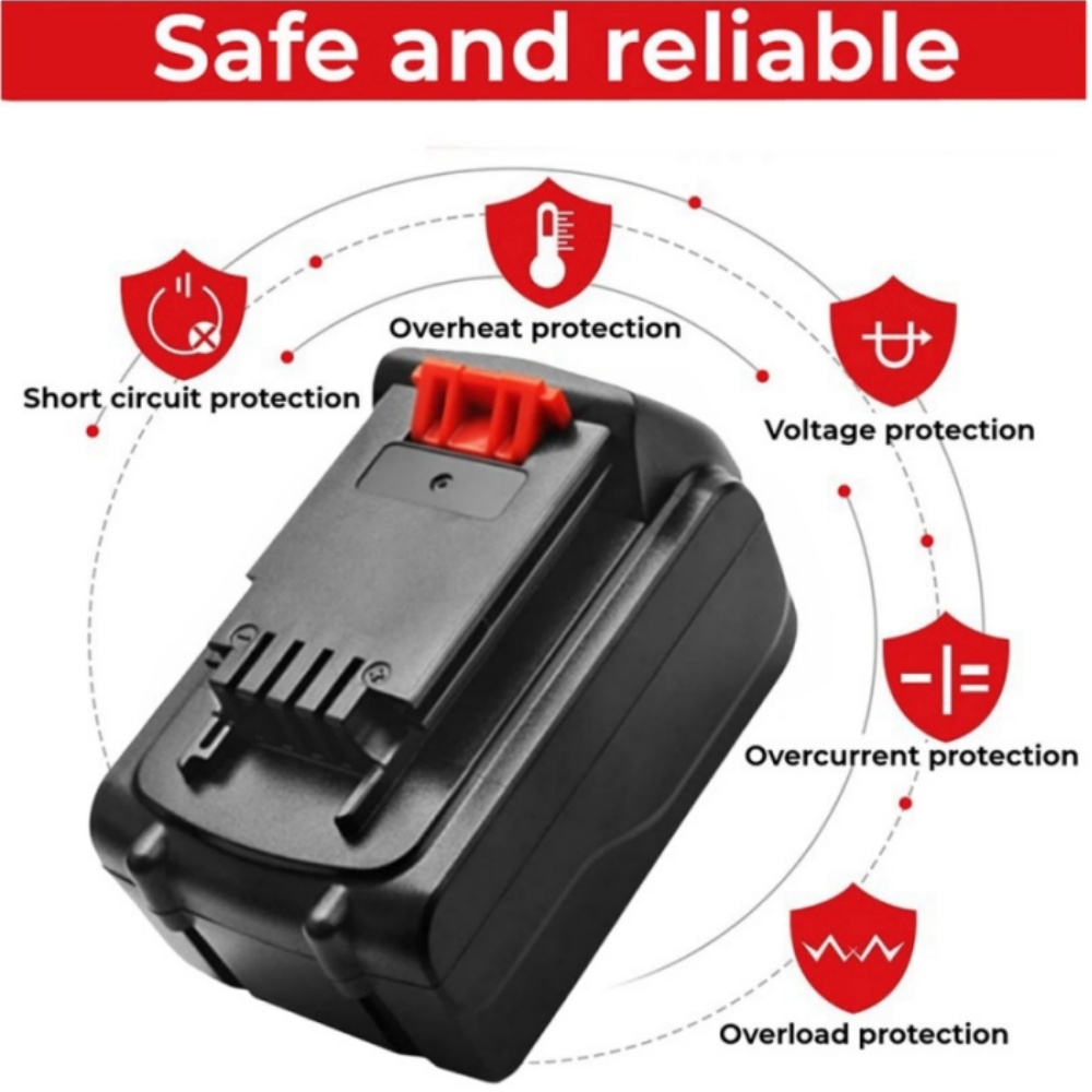 Replacement 20V 8000mAh Batter - Black+Decker Tool 20V Max review and price