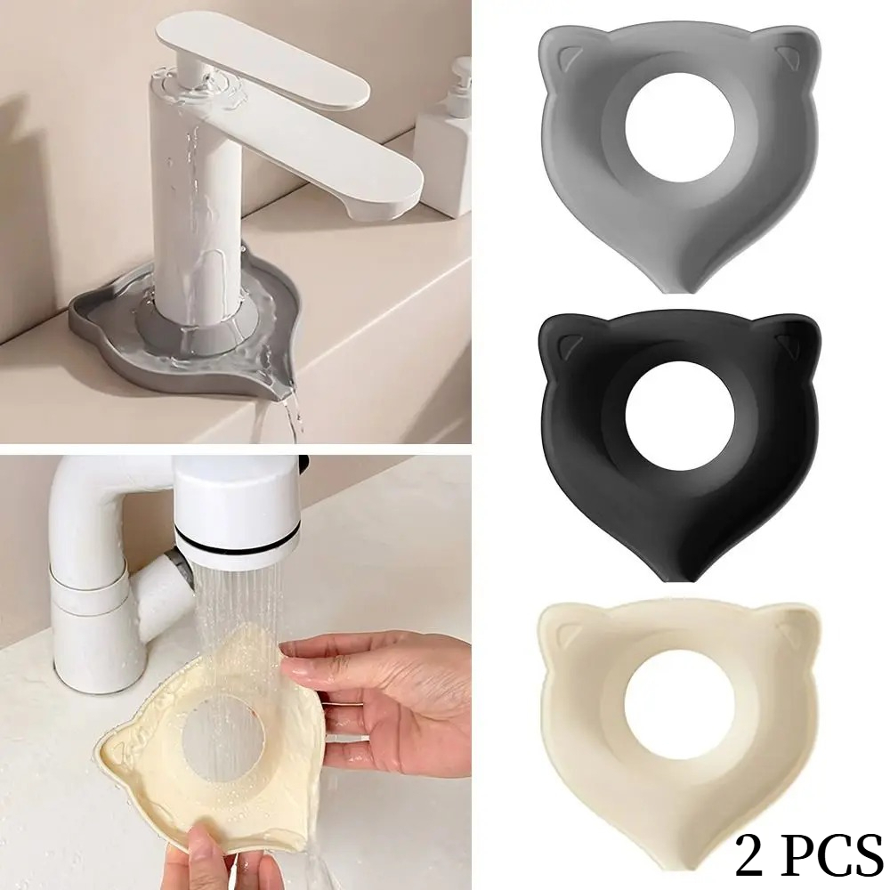 2pcs Creative Cat-Shaped Drain - Silicone Tap Washer review and price