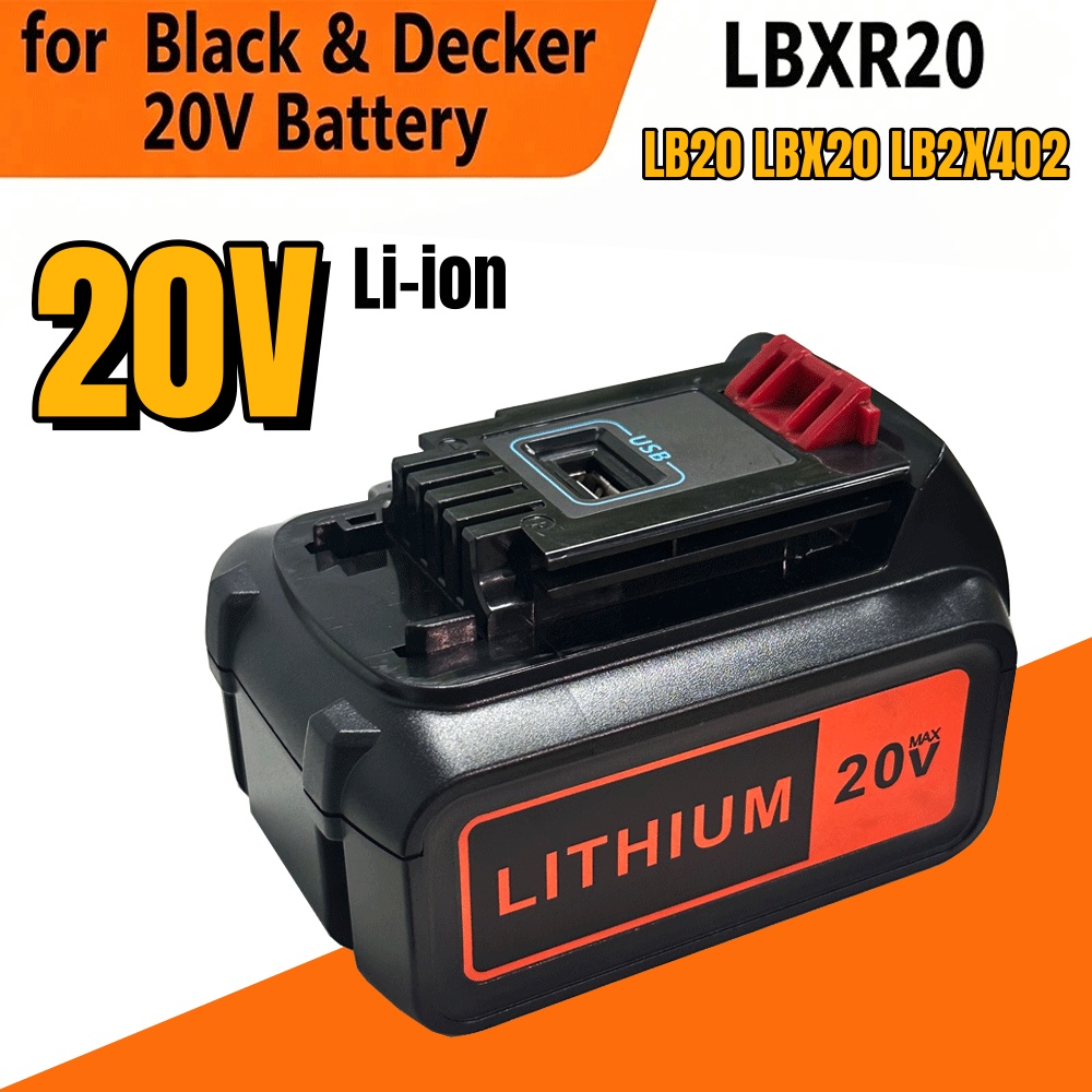 6000mAh 18V Replacement 20V Ba - Black+Decker Tool 20V Max review and price