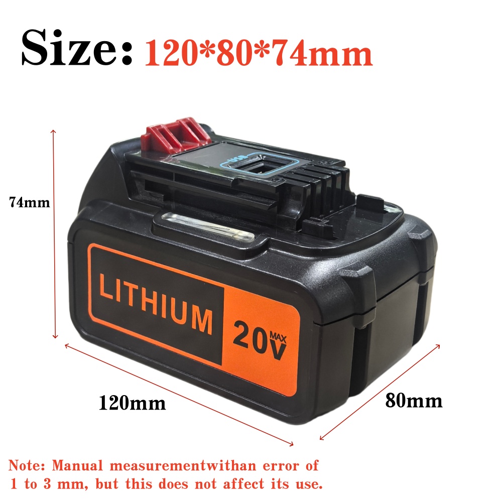 8Ah High Capacity Replacement  - Black+Decker Tool 20V Max review and price