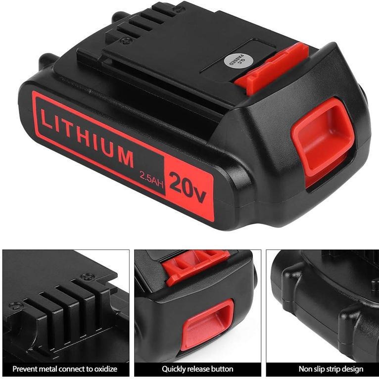 3000mAh 20V Lithium Battery Re - Black+Decker Tool 20V Max review and price